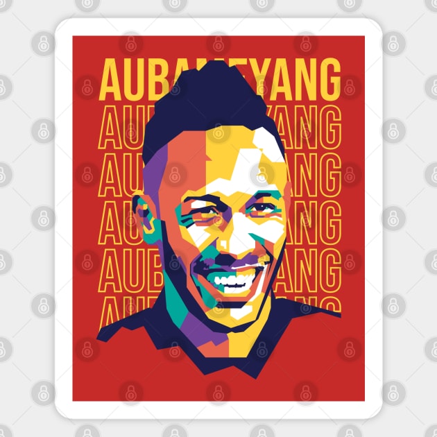 Aubameyang On WPAP Magnet by pentaShop